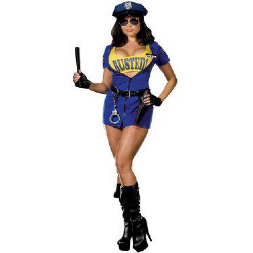 Fantasia Policial Feminia Azul