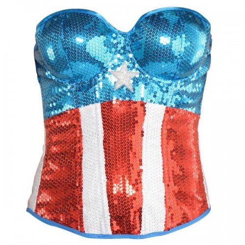 Corset Capitã America Feminino